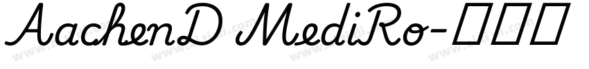 AachenD MediRo字体转换